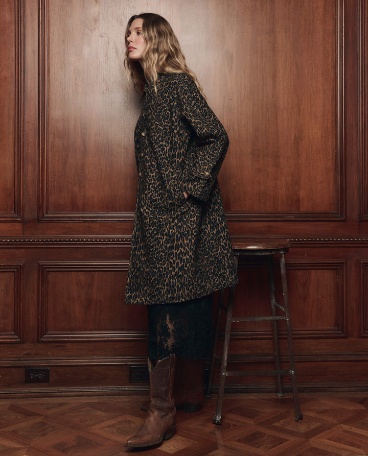 The Trench Coat -  Dark Leopard