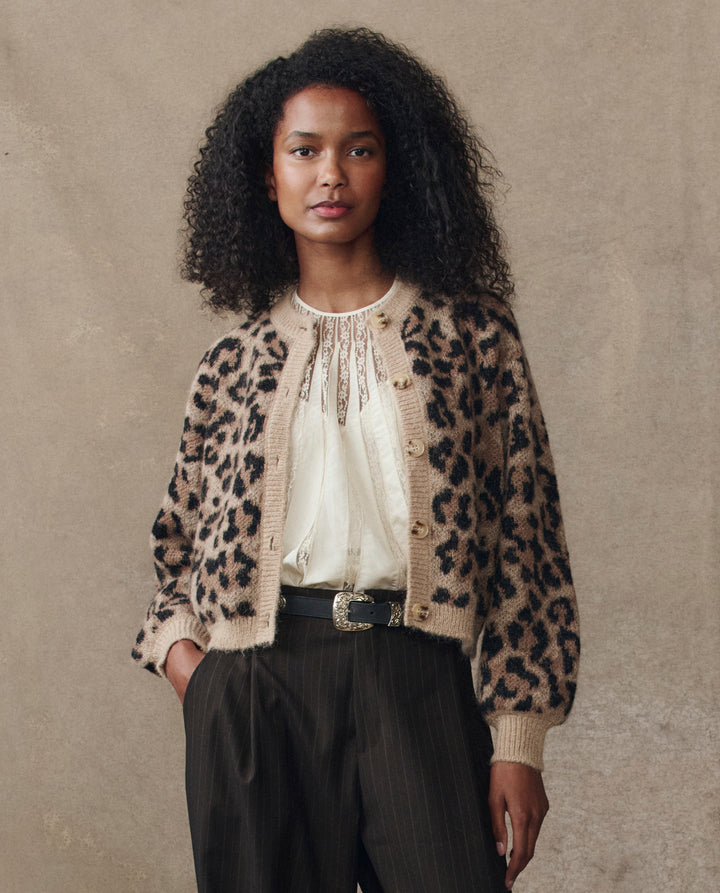 The Windsor Cardigan - Leopard
