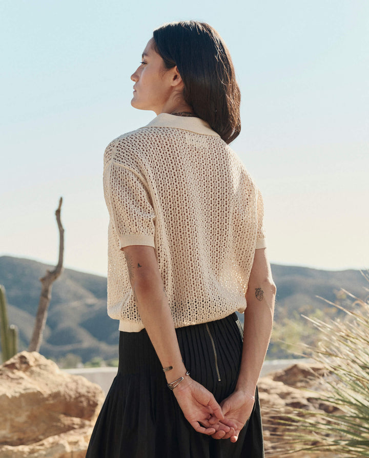 The Crochet Polo - Natural