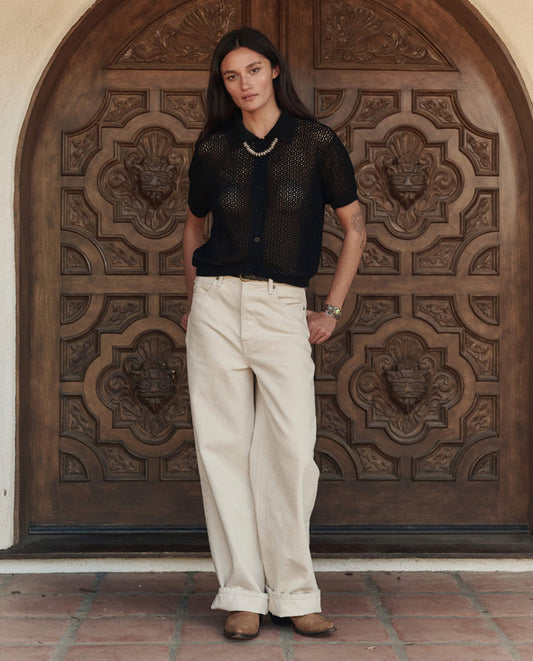 The Crochet Polo - Black