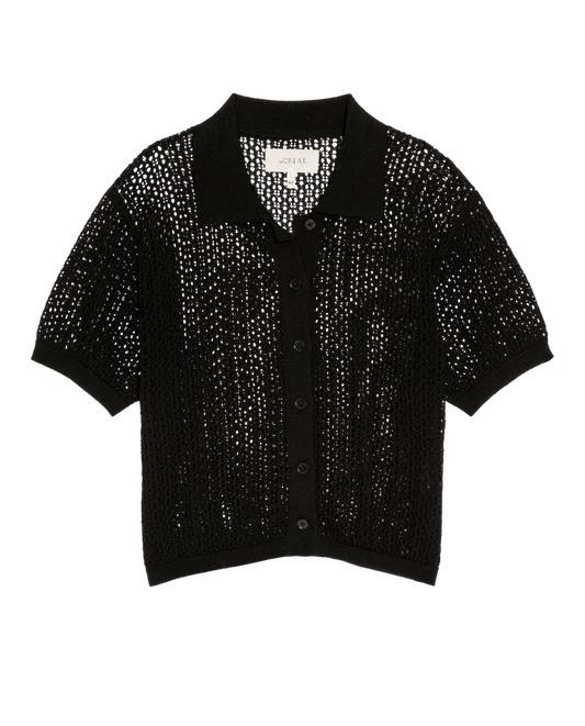 The Crochet Polo - Black