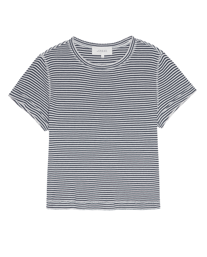 The Little Tee - Navy Stripe
