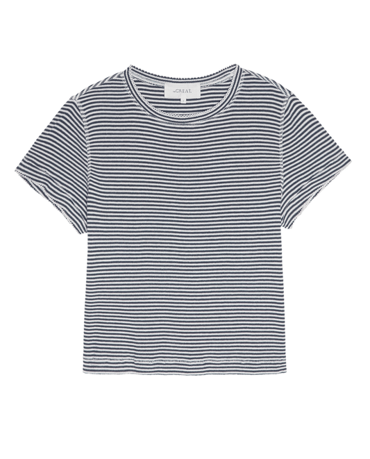 The Little Tee - Navy Stripe