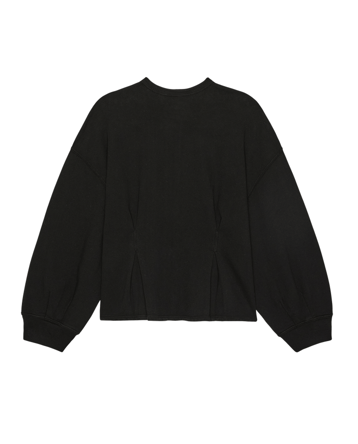 The Slouchy Corset Sweatshirt - True Black