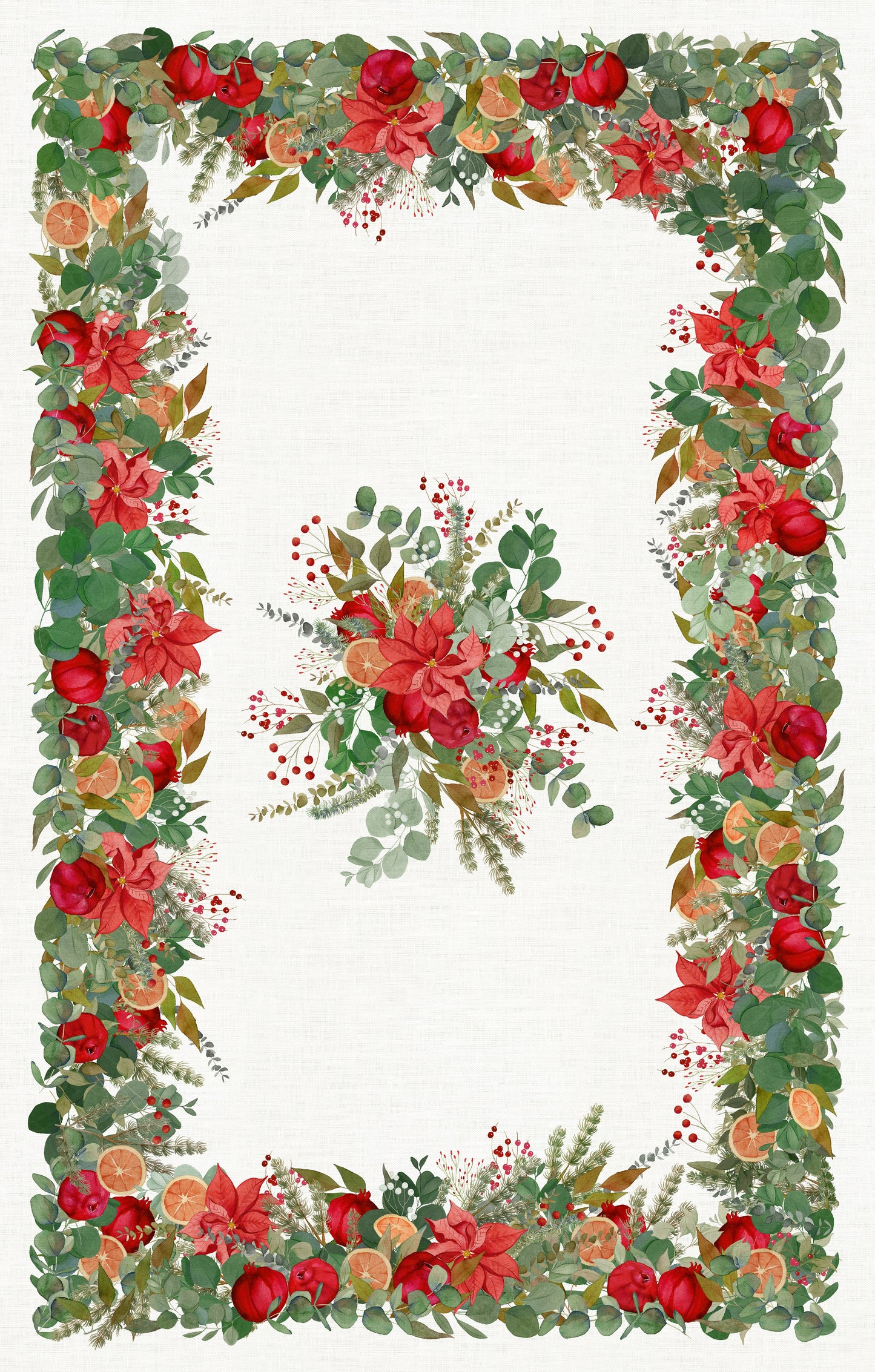 Garland Glee Linen Tablecloth