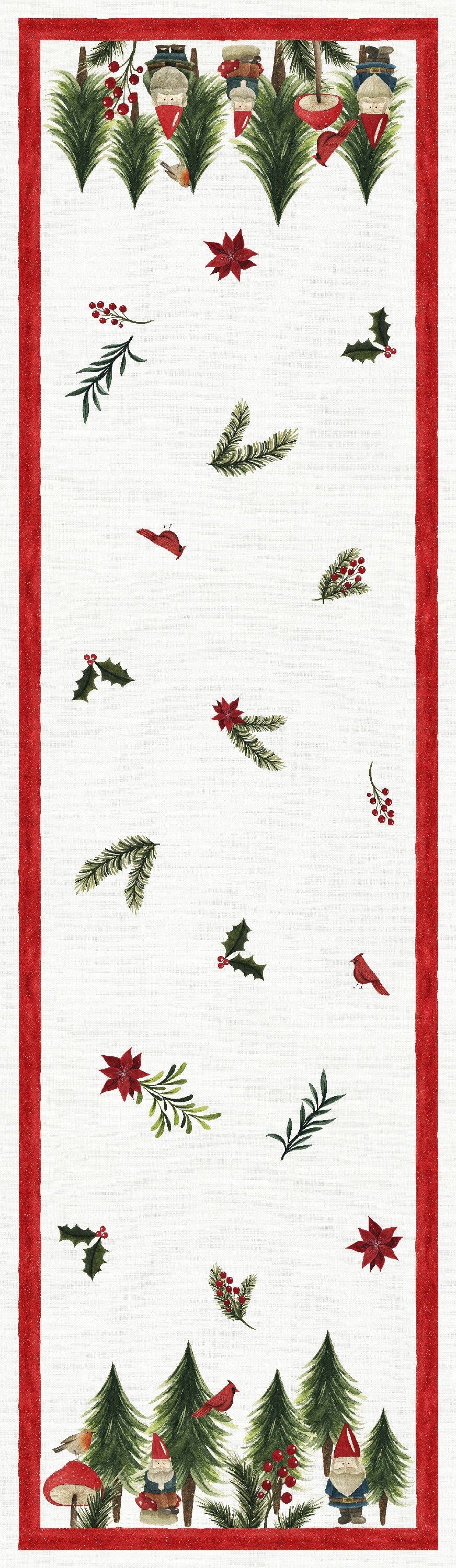 Jolly Elf Linen Tablecloth