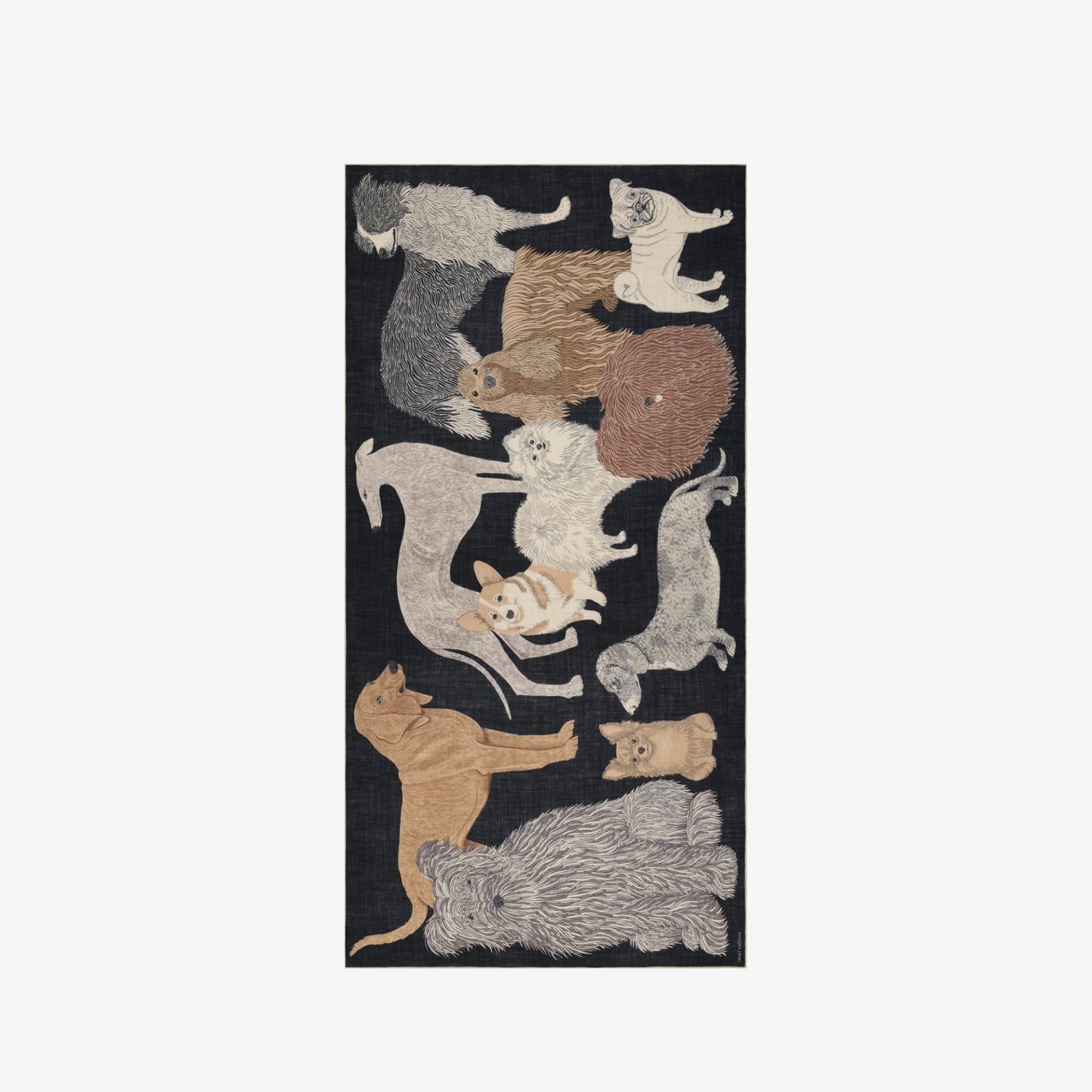 Scarf 100 - Toutou - Black