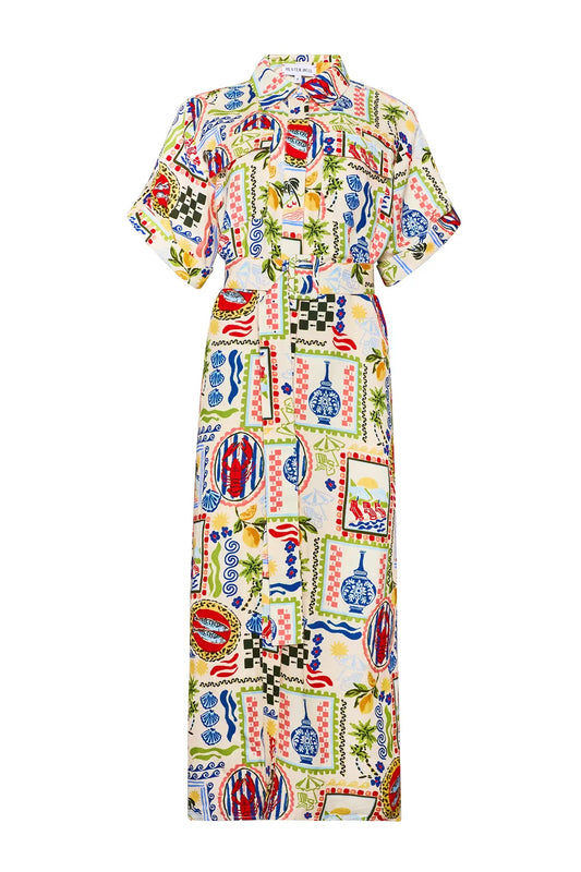 Charlotte Dress - Coastal Conversation