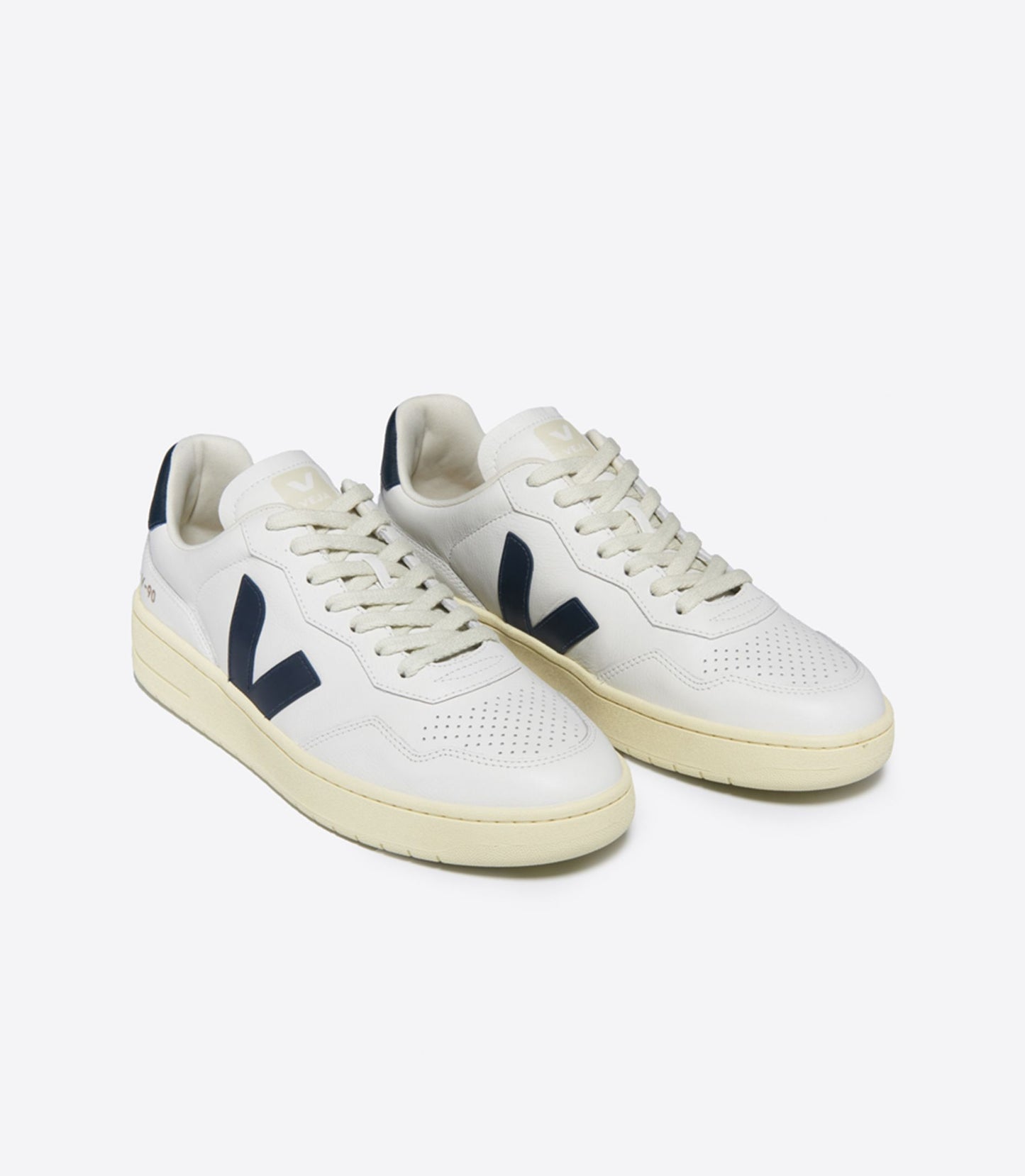 V-90 Leather Sneaker - White/Nautico