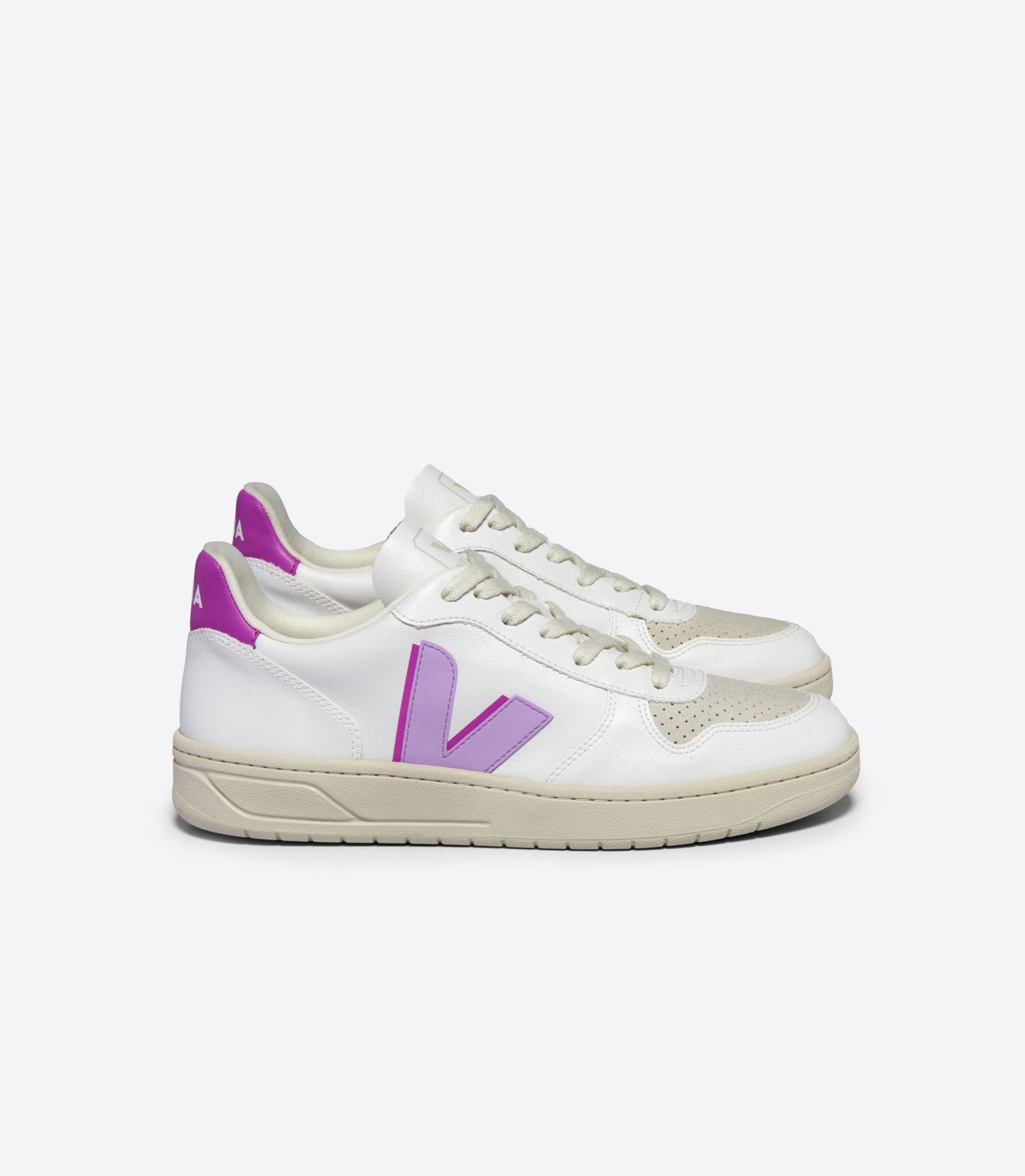 V-10 Chromefree Leather - White/Orchid Ultraviolet