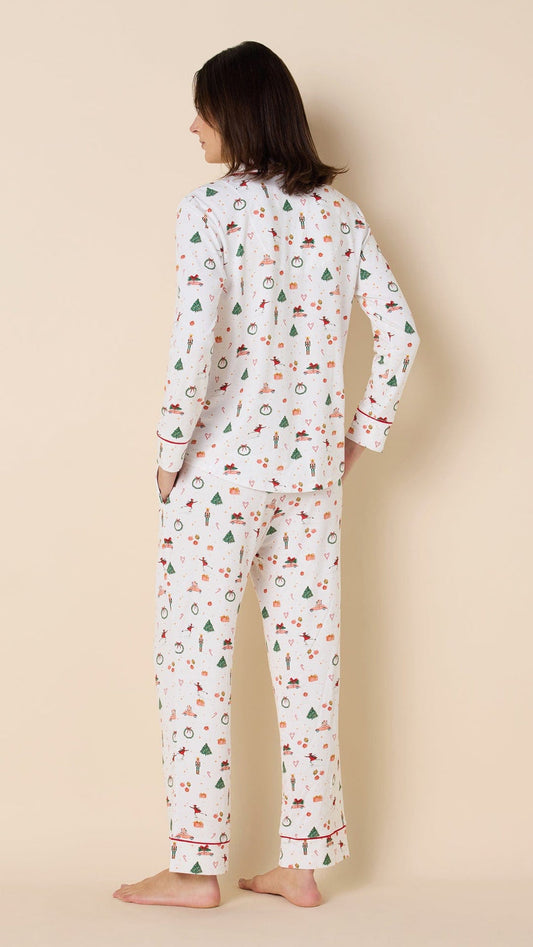 A Very Vintage Christmas Pima Knit Pajamas - Long Sleeved