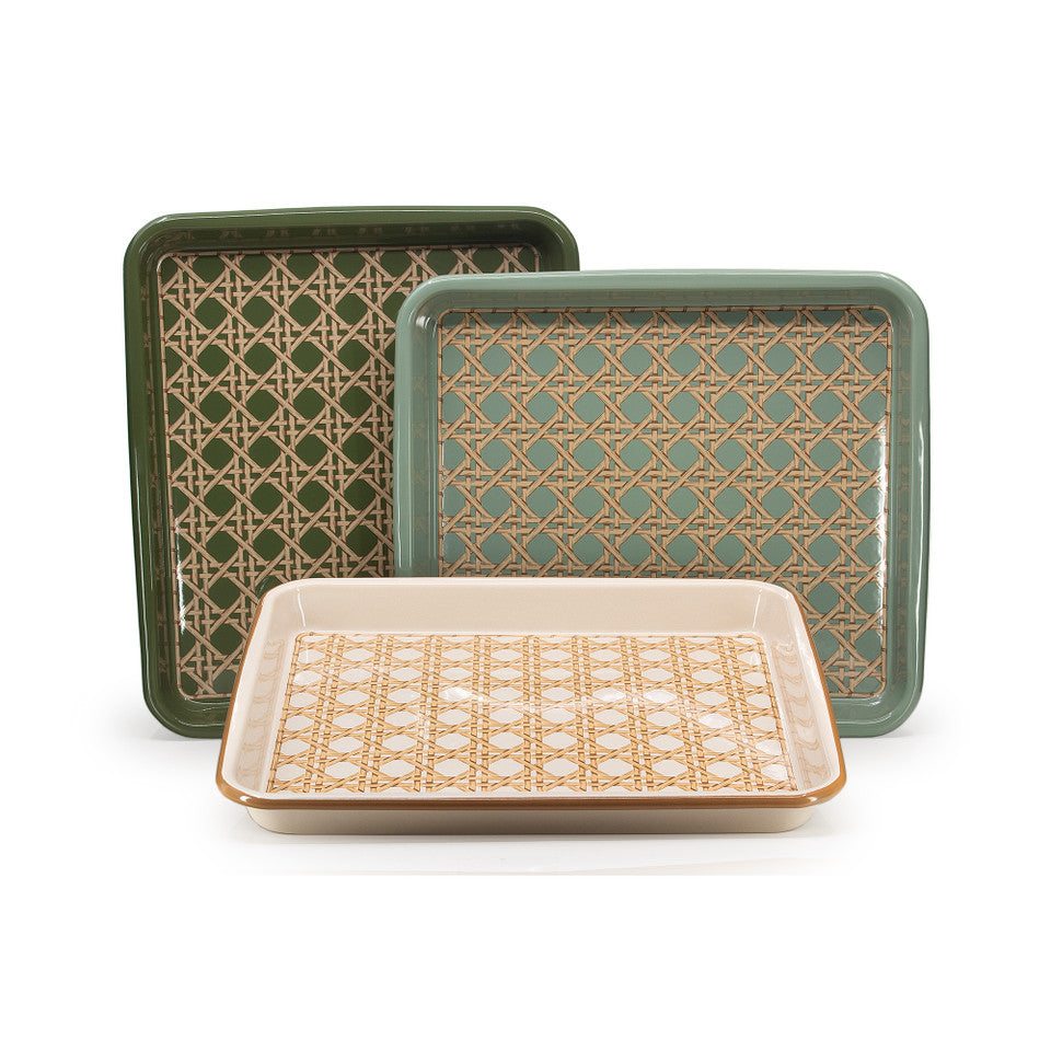Domino x CCH Wicker Medium Rectangle, Tray Almond