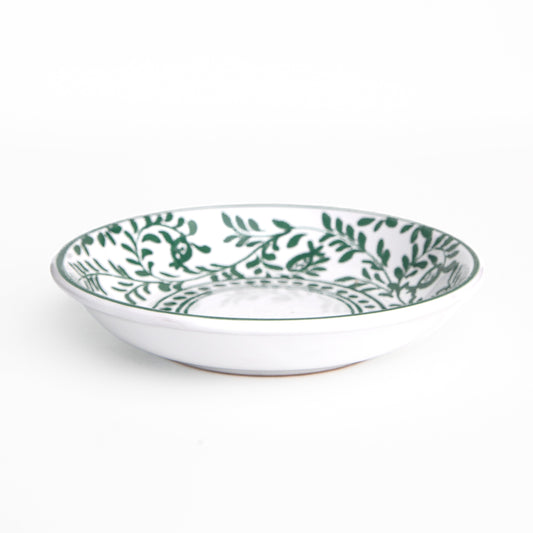 Pomegranate Scroll Forest Green Pasta Bowl