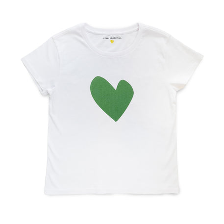 The Suke Tee Imperfect Heart - Olive Green