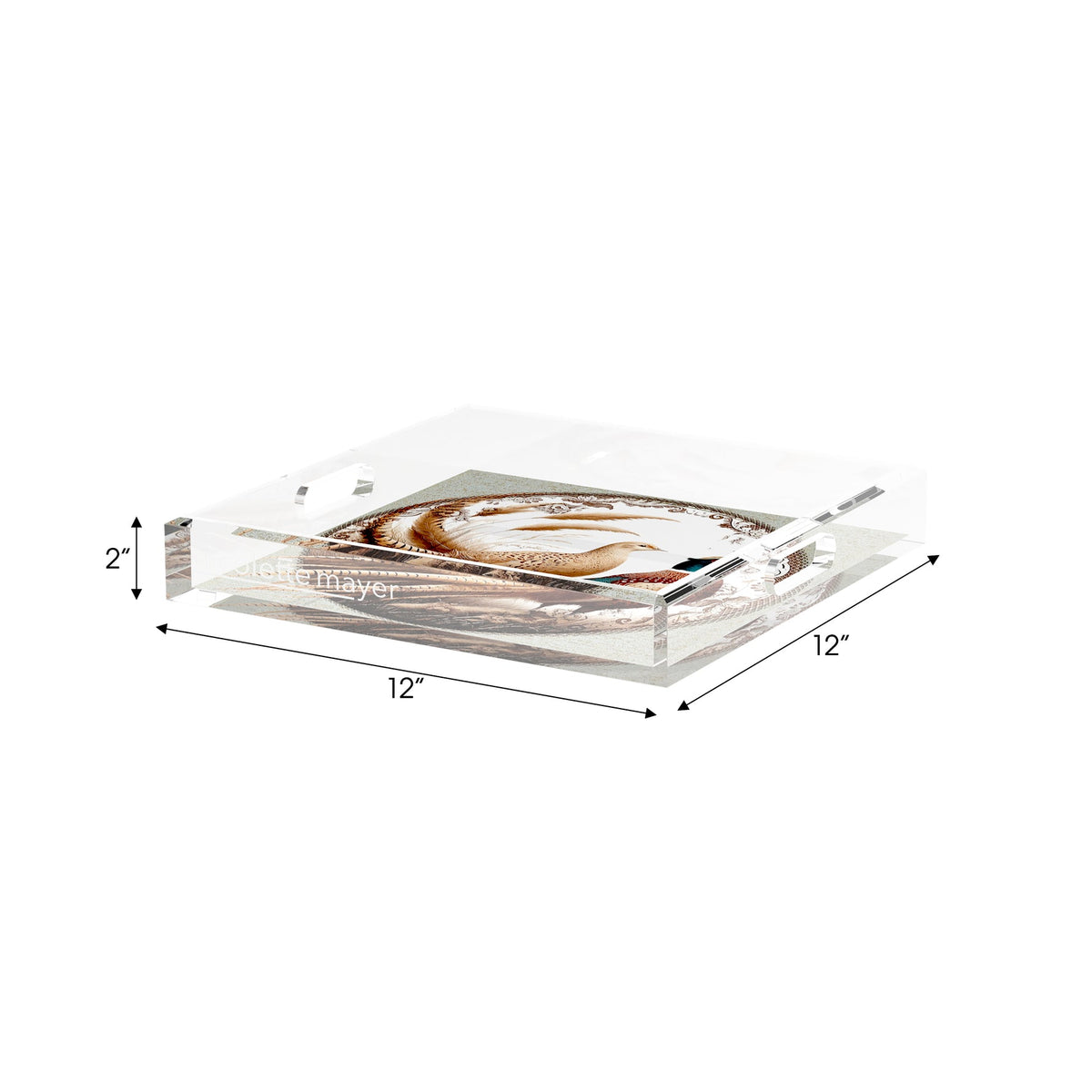 Acrylic Tray - Woodland Pheasant Partners