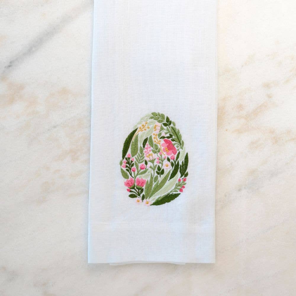 Garden Easter Egg Linen Towel