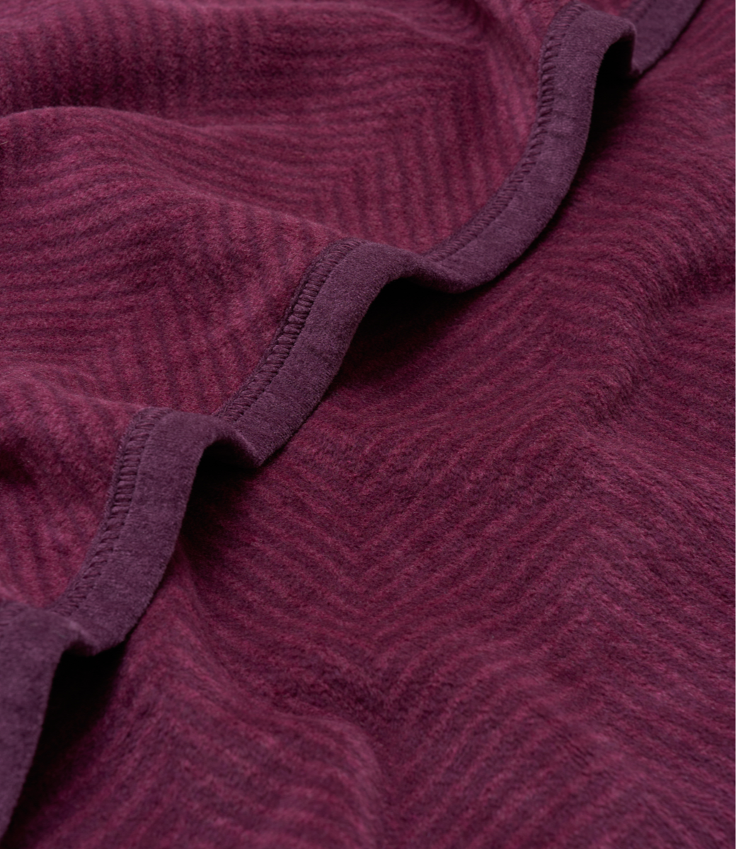 Harborview Herringbone Plum Blanket: Original