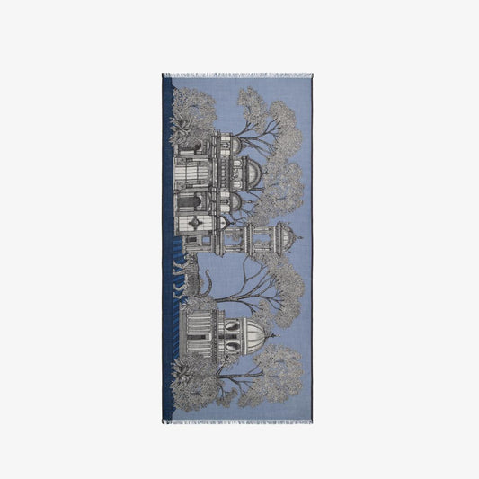 Mirage Scarf - Blue, 80 x 190 cm