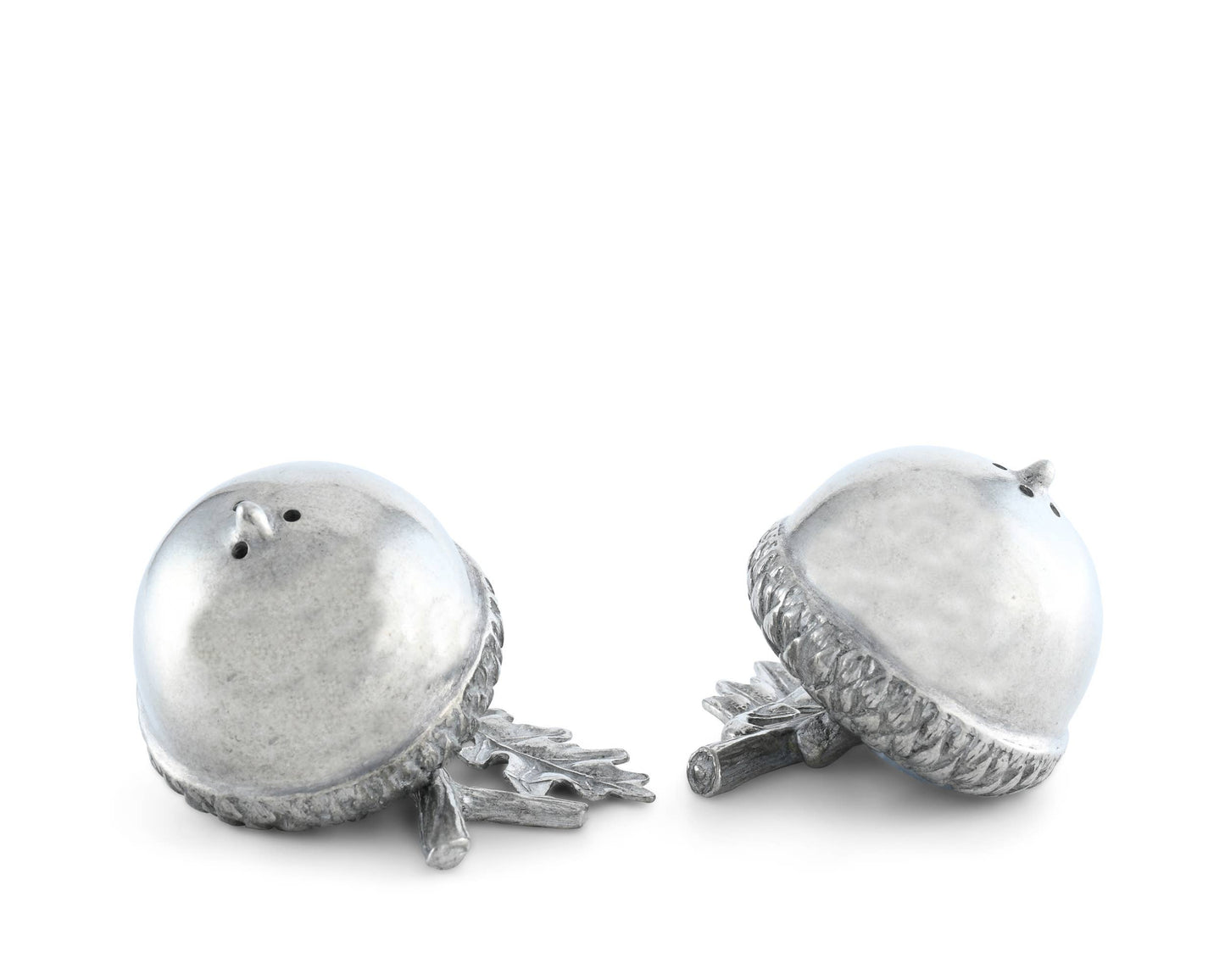 Pewter Salt & Pepper Set - Acorn Oak Leaf