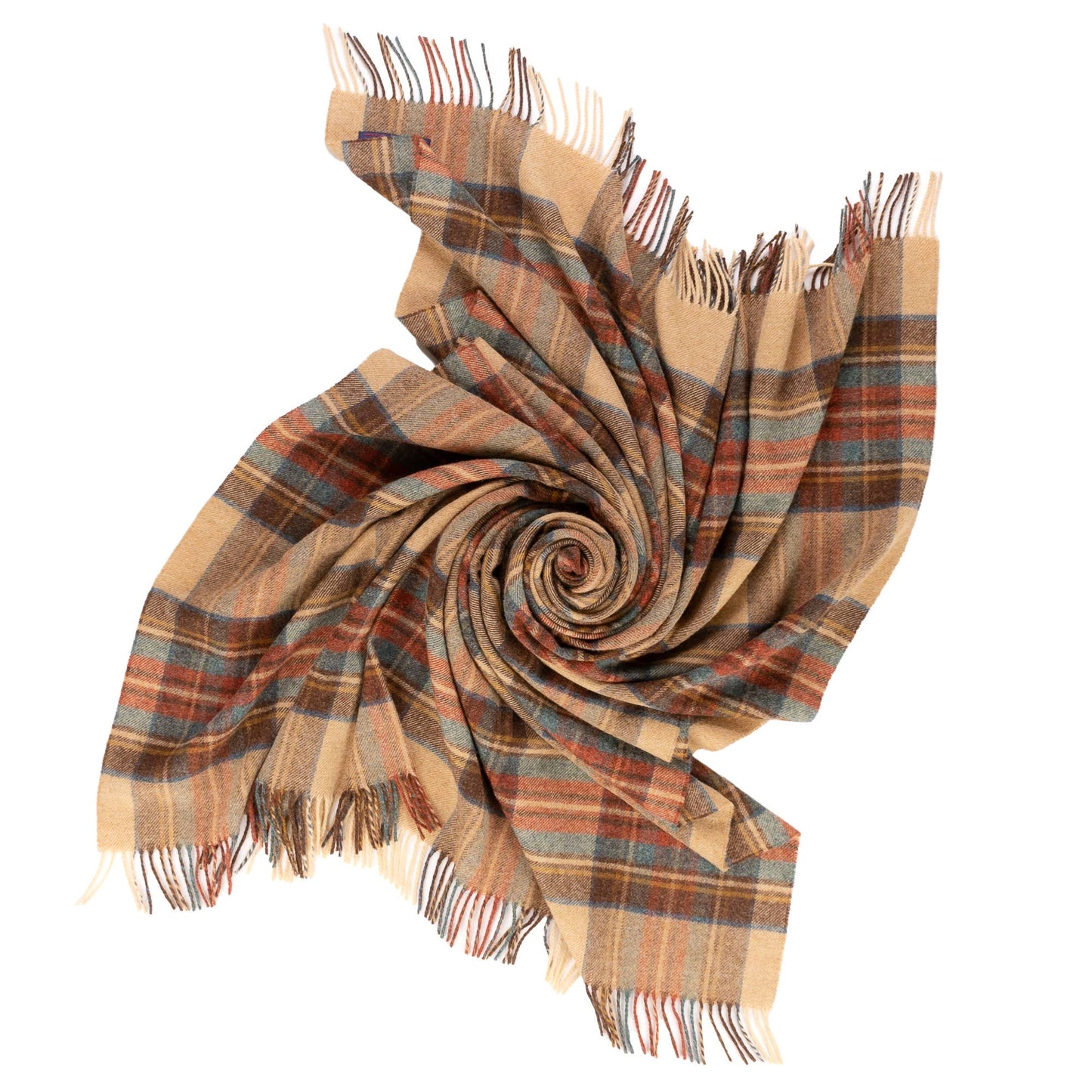 Highland Tweeds Shetland Lambs Wool Throw - Antique Dress