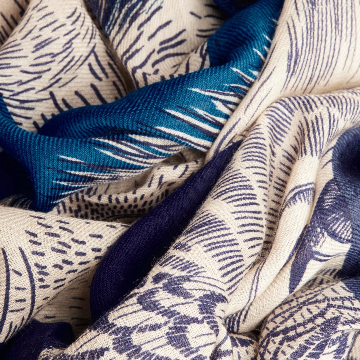 Freres Scarf -Blue, 70 x 190 cm