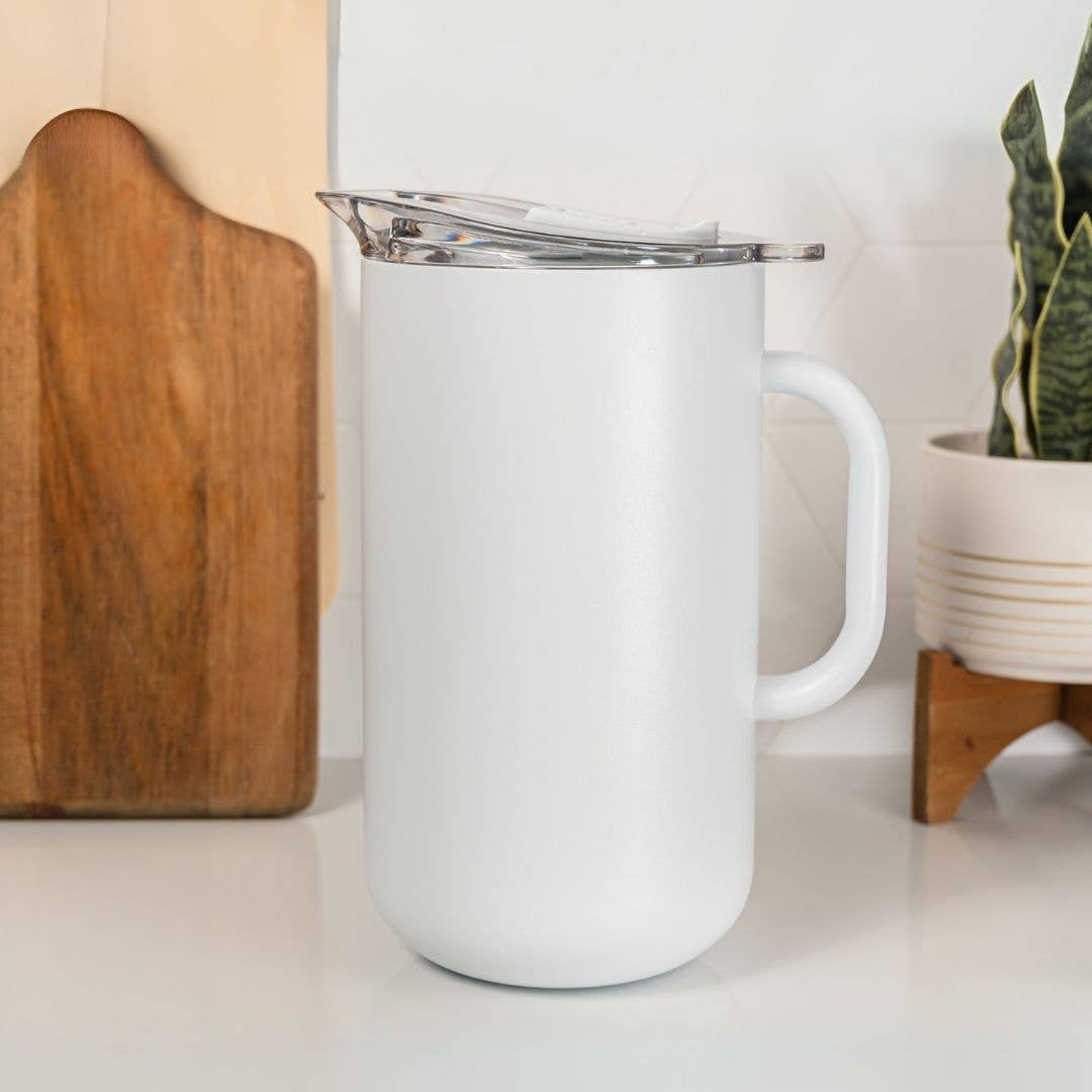 Vacuum-Insulated Pitcher in White Icing - 2L