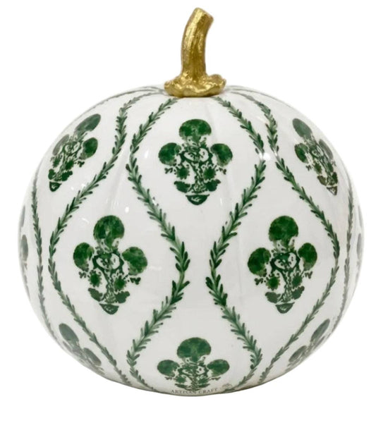 10" Pumpkin - Green Heritage Medallion