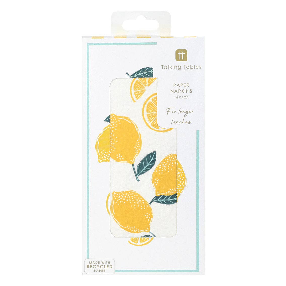 Lunch Paper Napkins  - Lemon - Pack of 16