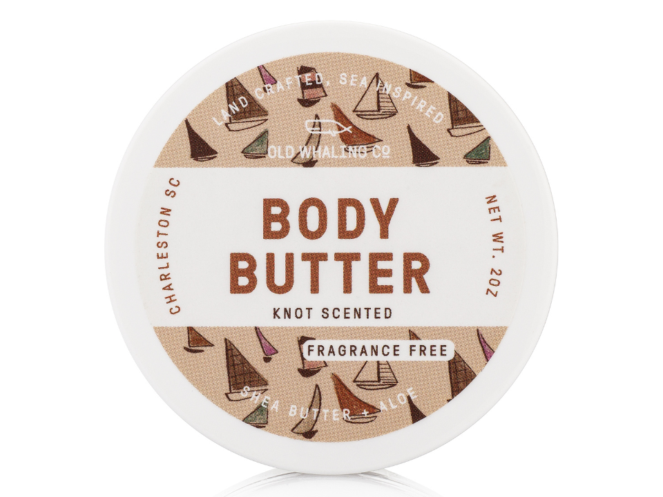 2oz Travel Size Knot Scented (Fragrance Free) Body Butter