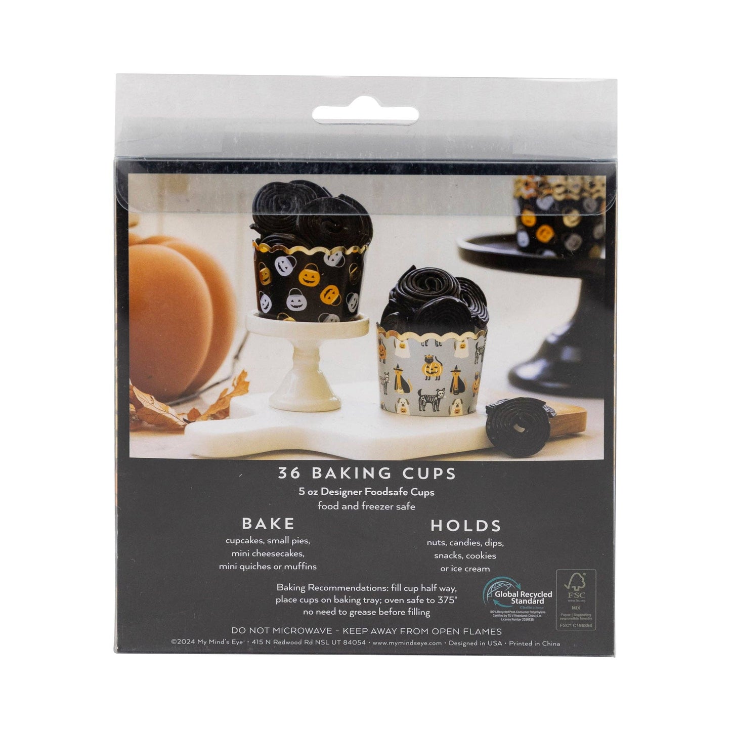 Pack of 36 Baking/Treat Cups - Pets in Costume