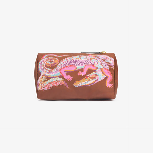 Pouch - Croco - Caramel