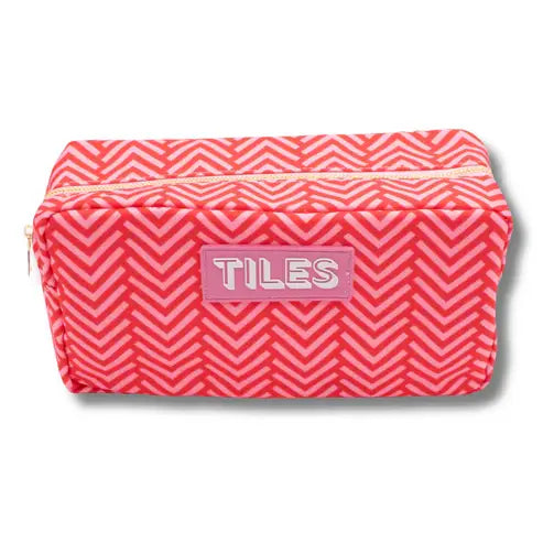 Premium Mahjong Tile Bag - IKAT-Blue