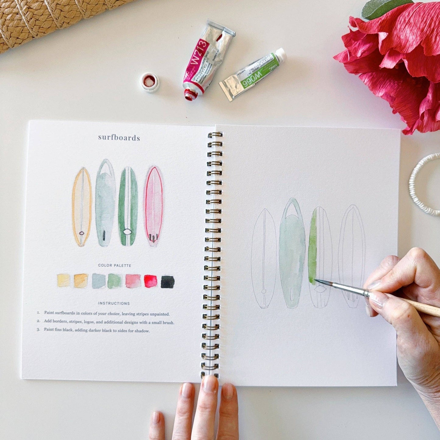 Watercolor Workbook - Tropical