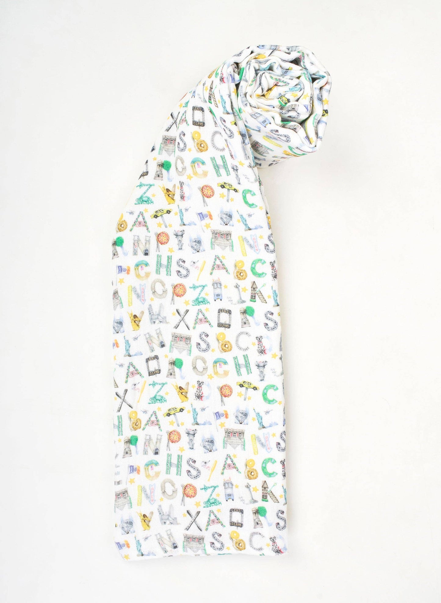 Shawl Blanket - NYC Alphabet Soup