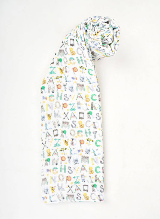 Shawl Blanket - NYC Alphabet Soup