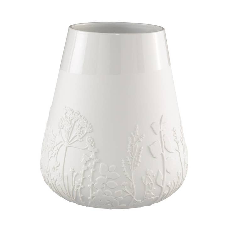 7.1" Embossed Vase - Meadow