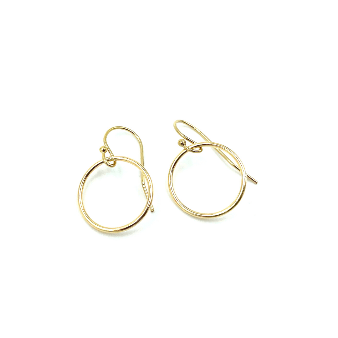 Circle of Love Gold Hoop Earrings
