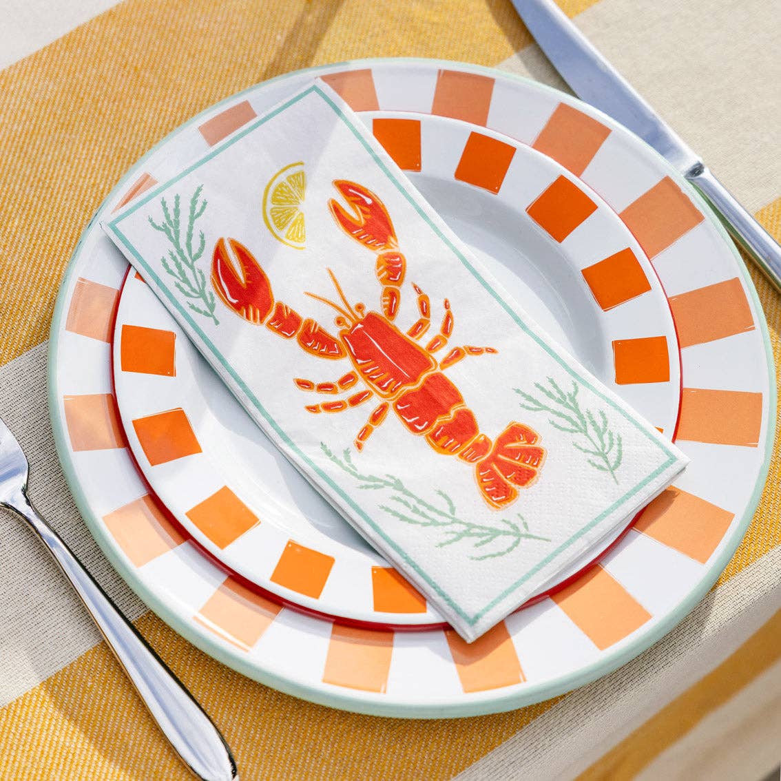 Lunch Paper Napkins - Lobster - Pack of 16