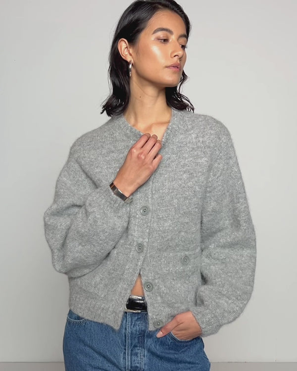 Tessa Cardigan - Heather Dove Gray