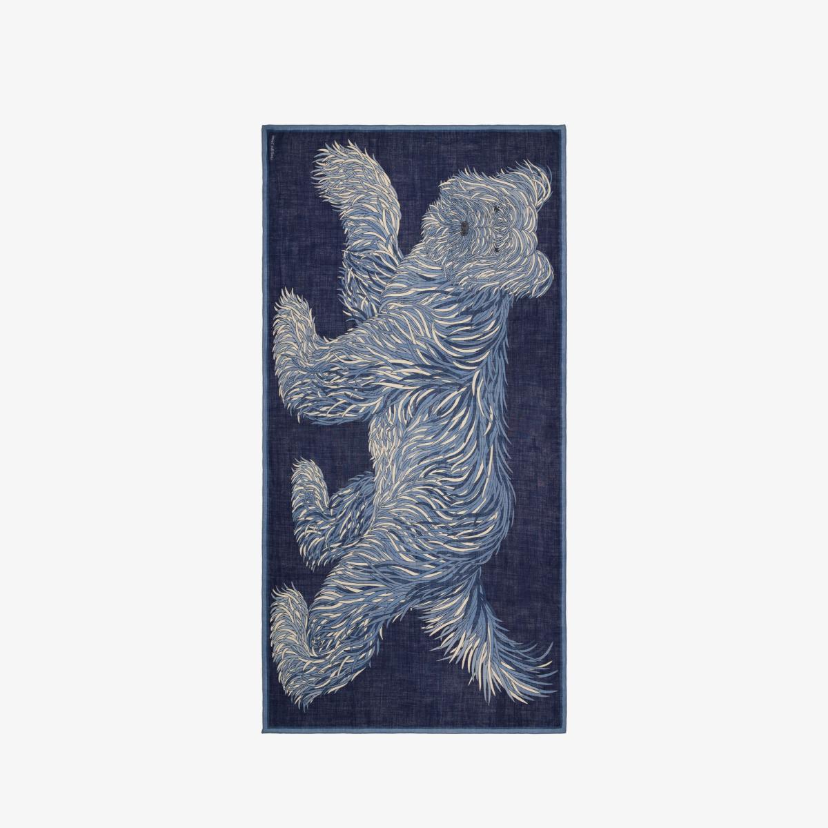 Freddy Scarf - Navy, 100 x 190 cm