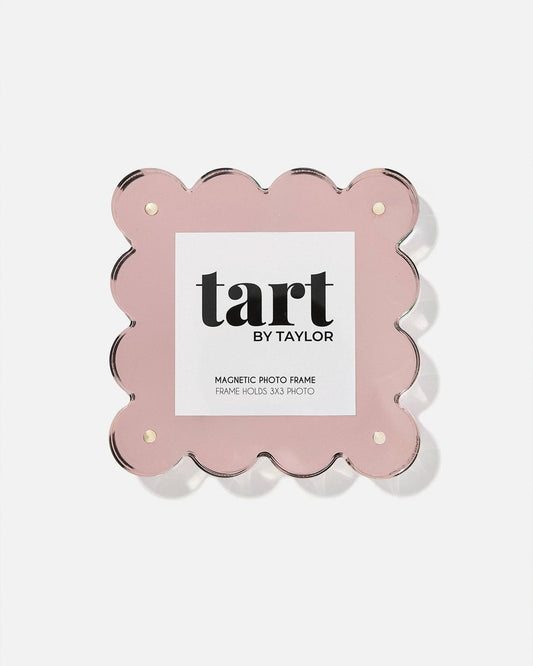Mini Acrylic Picture Frame - Light Pink Chrome