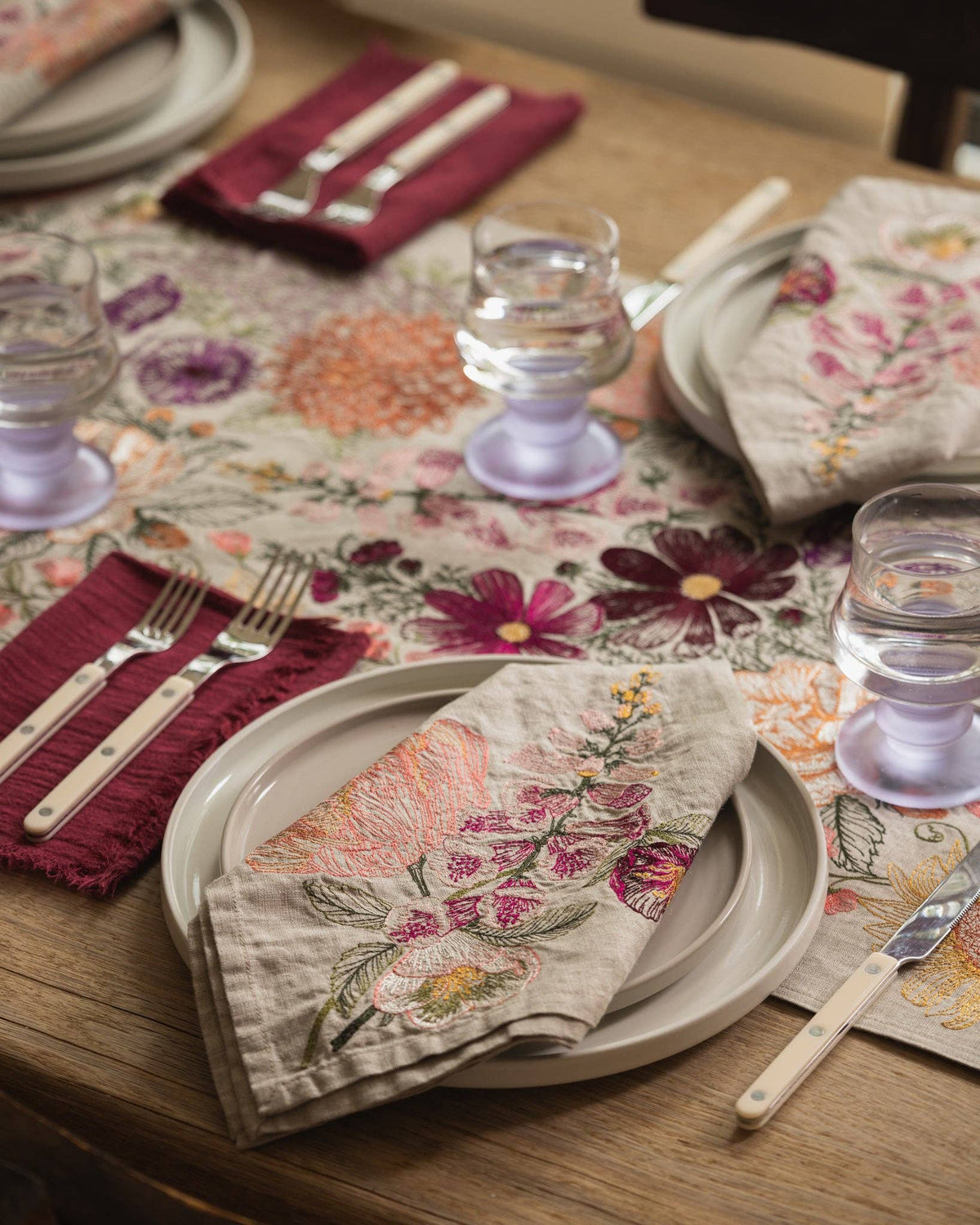 Paradise Garden Table Runner: 76" × 18"