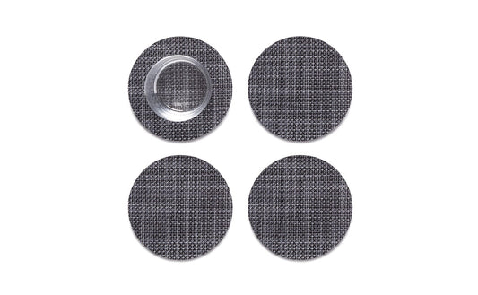 Chilewich - Mini Basketweave Coasters - Cool Grey