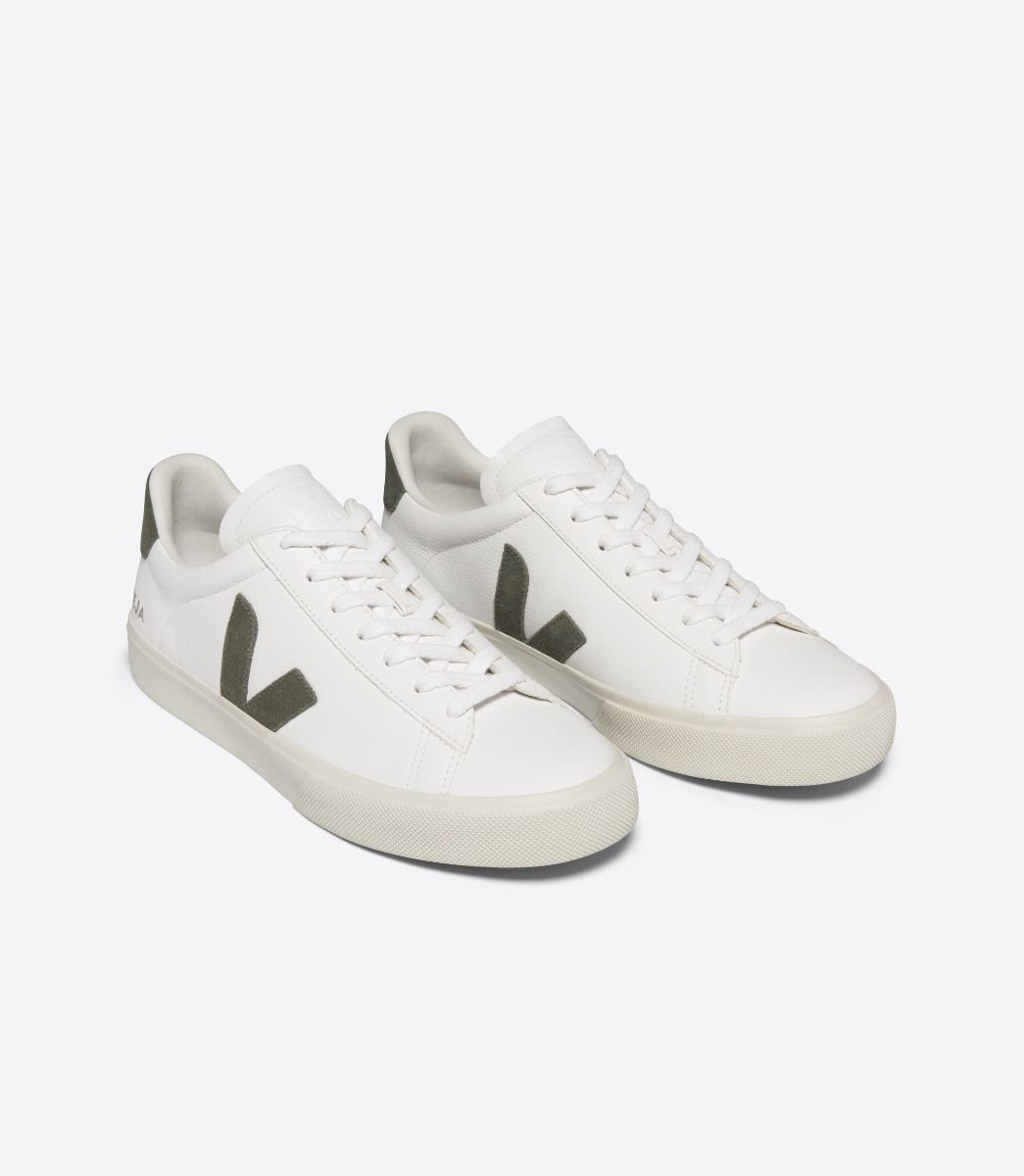 Campo Sneaker - Chromefree Leather - White/Kaki