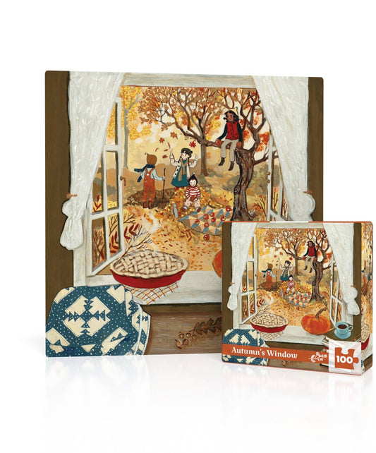 100 Piece Mini Puzzle - Autumn's Window