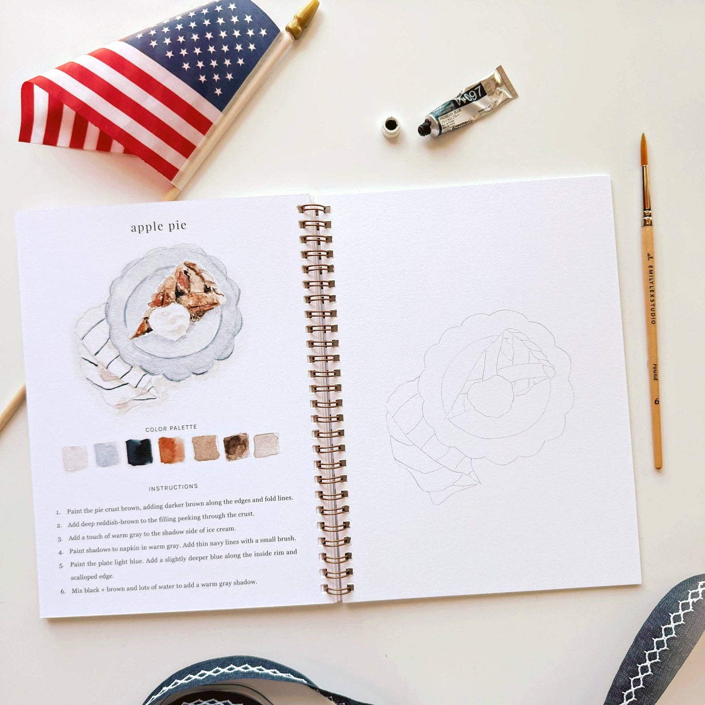 Watercolor Workbook - Americana
