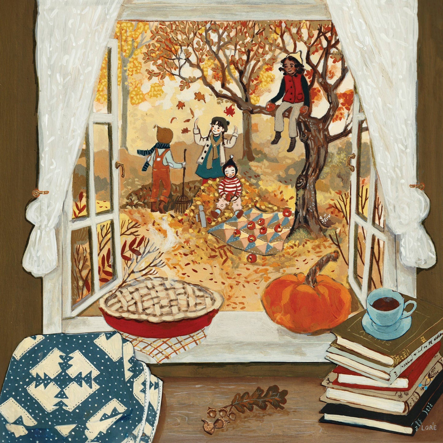 100 Piece Mini Puzzle - Autumn's Window