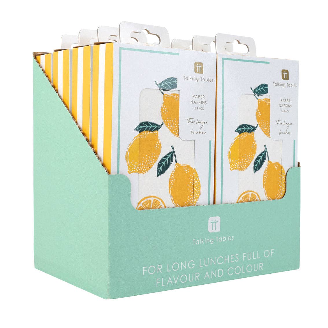 Lunch Paper Napkins  - Lemon - Pack of 16