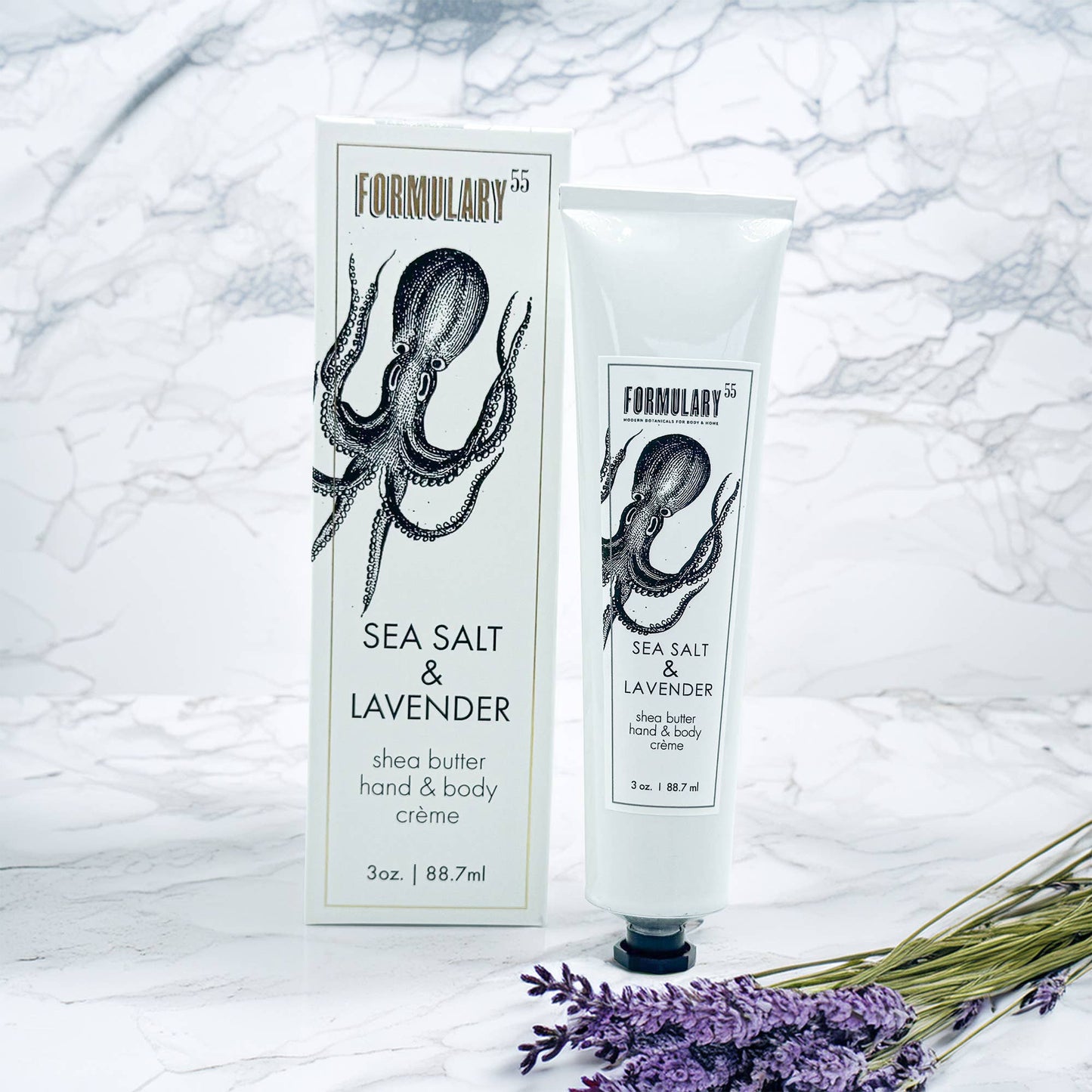 Shea Butter Hand & Body Creme Tube - Sea Salt & Lavender