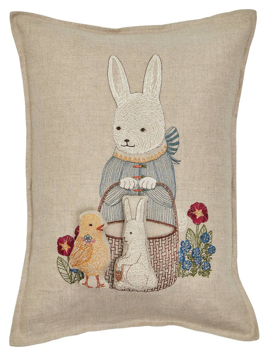 Easter Bunny Pocket Pillow with Insert
